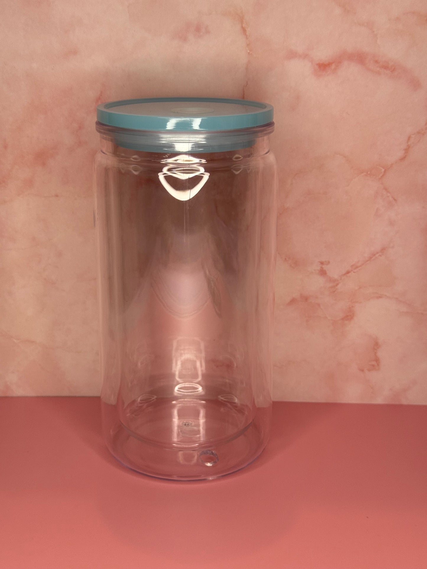 16oz Snow Globe with Coloured Lid