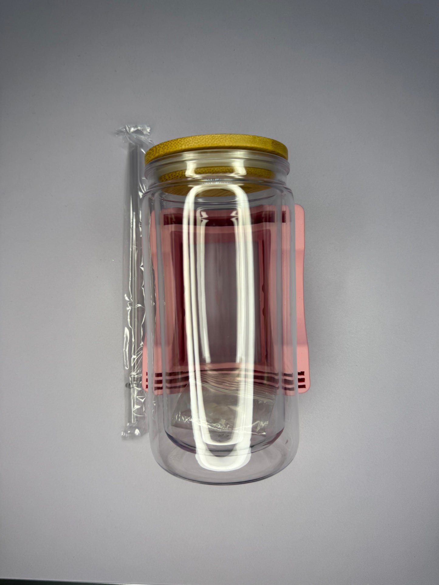 16oz Snow Globe with Bamboo Lid