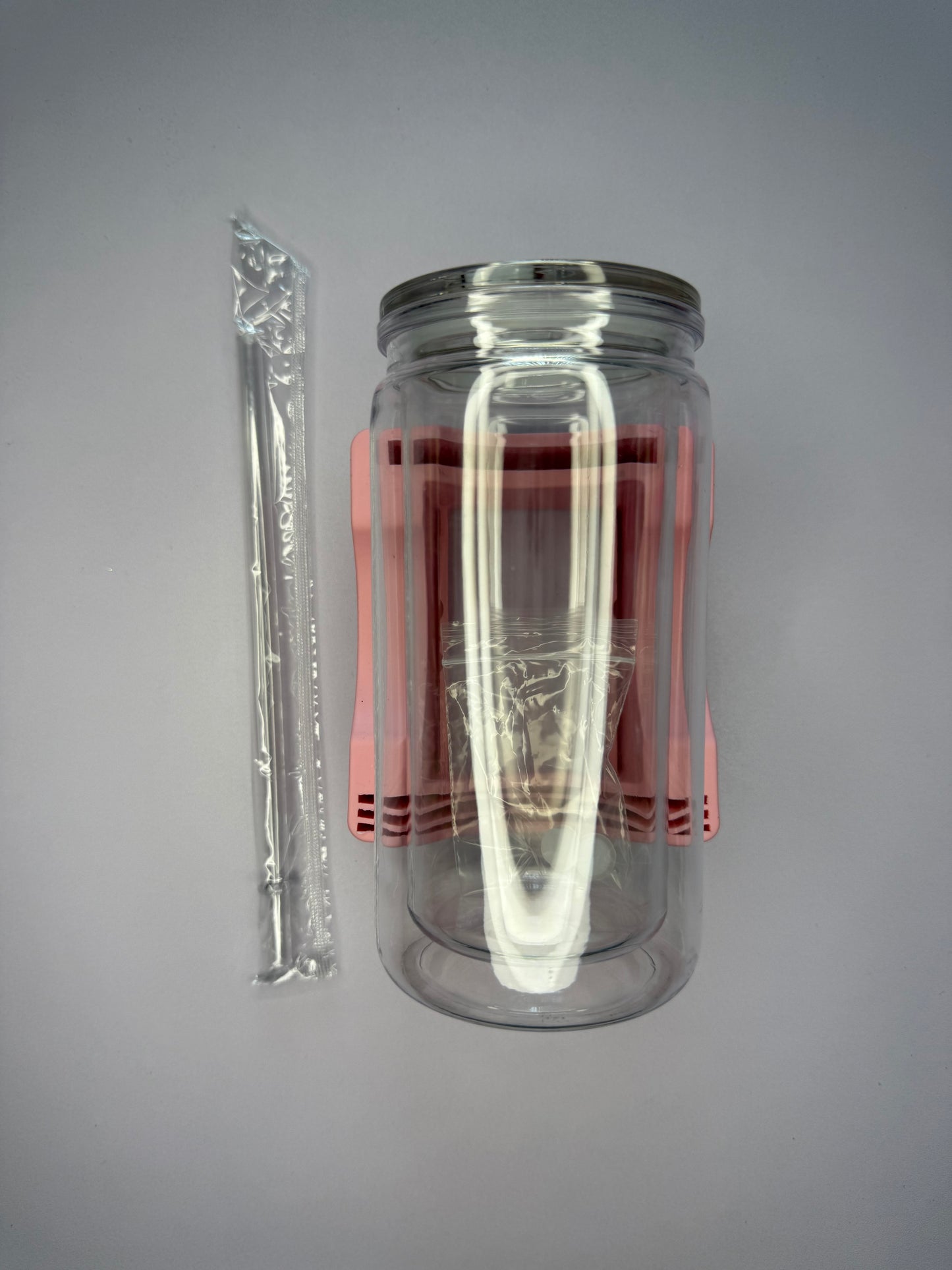 16oz Snow Globe with Clear Lid