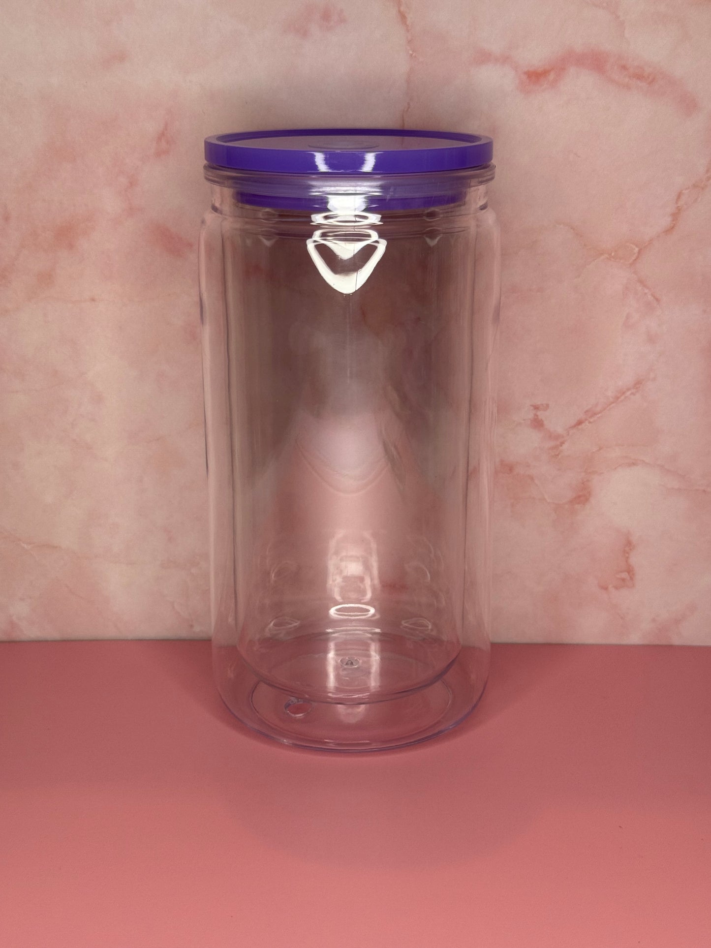 16oz Snow Globe with Coloured Lid