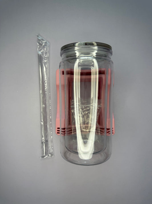 16oz Snow Globe with Clear Lid