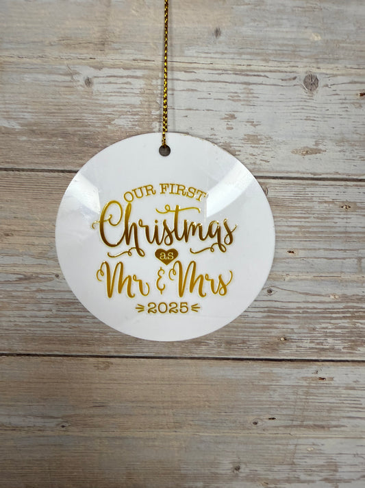 White Acrylic Tree Decoration